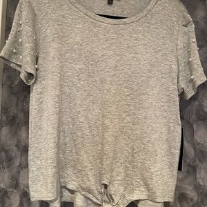 Moa Moa T-Shirt with pearl sleeves new with tag